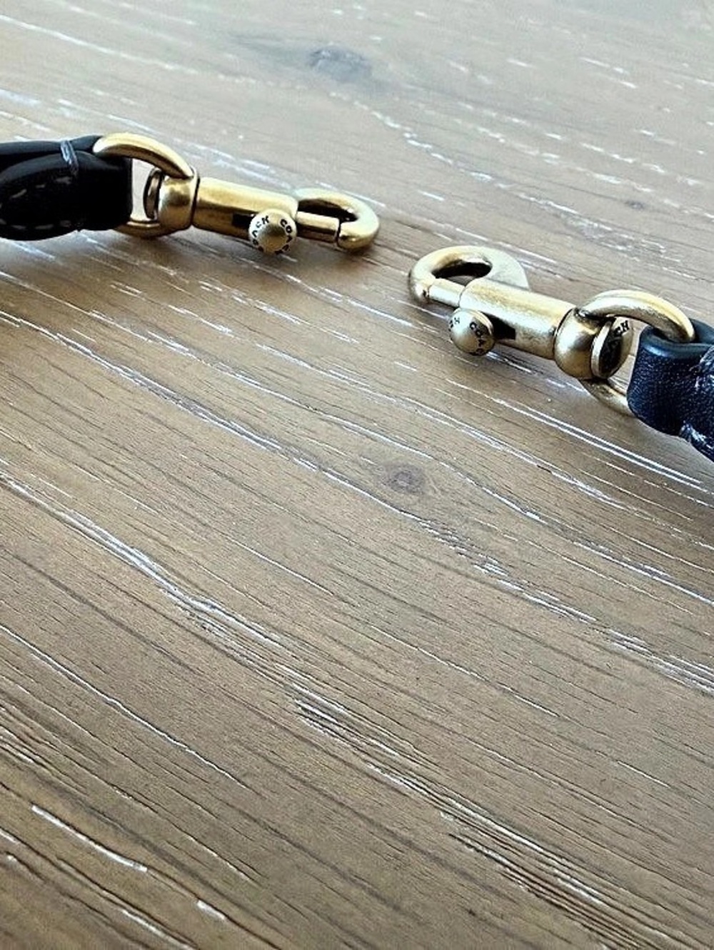 Coach Adjustable Leather shoulder Strap - Black - Picture 5 of 5
